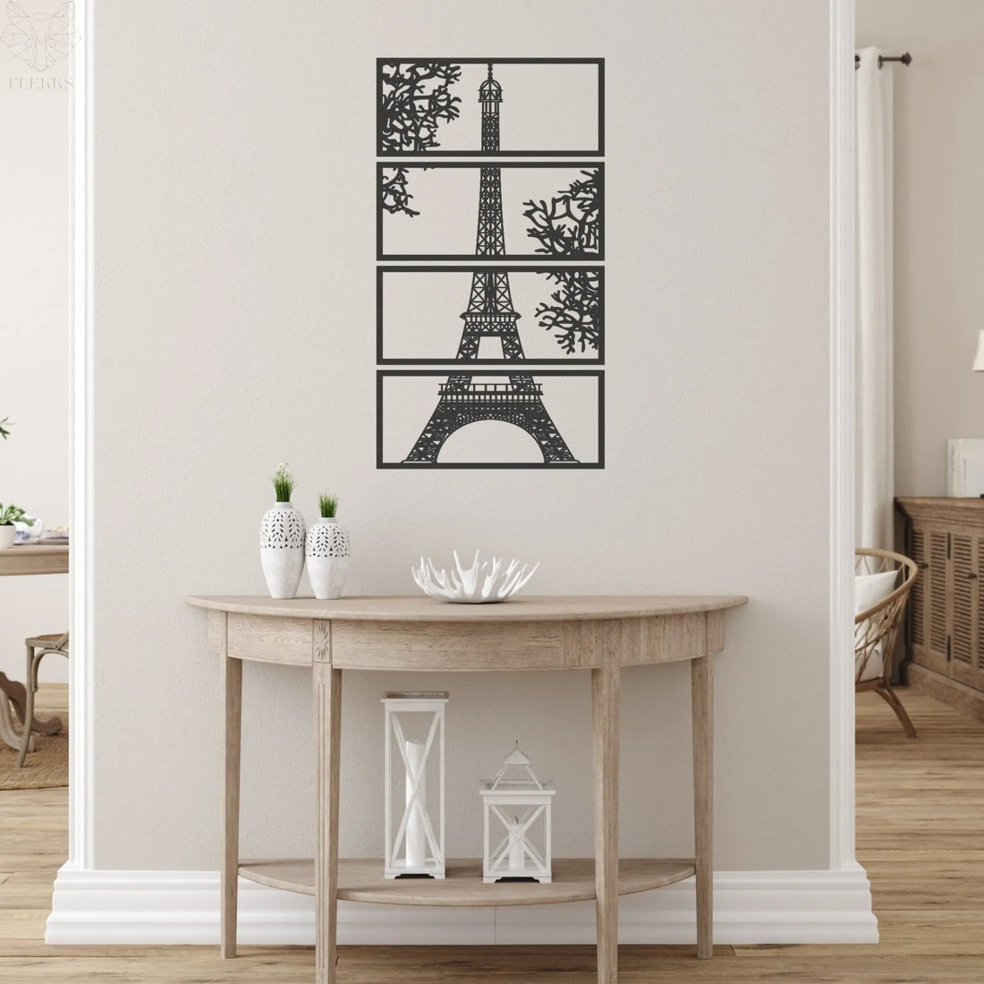 Eiffeltoren | Wanddecoratie - FLEKKSFLEKKSZwartWanddecoratie