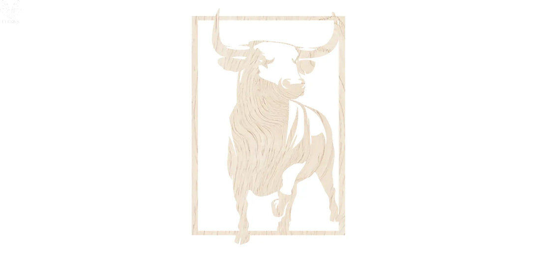 Stier | Wanddecoratie FLEKKS