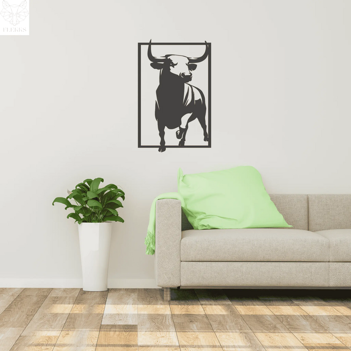 Stier | Wanddecoratie FLEKKS