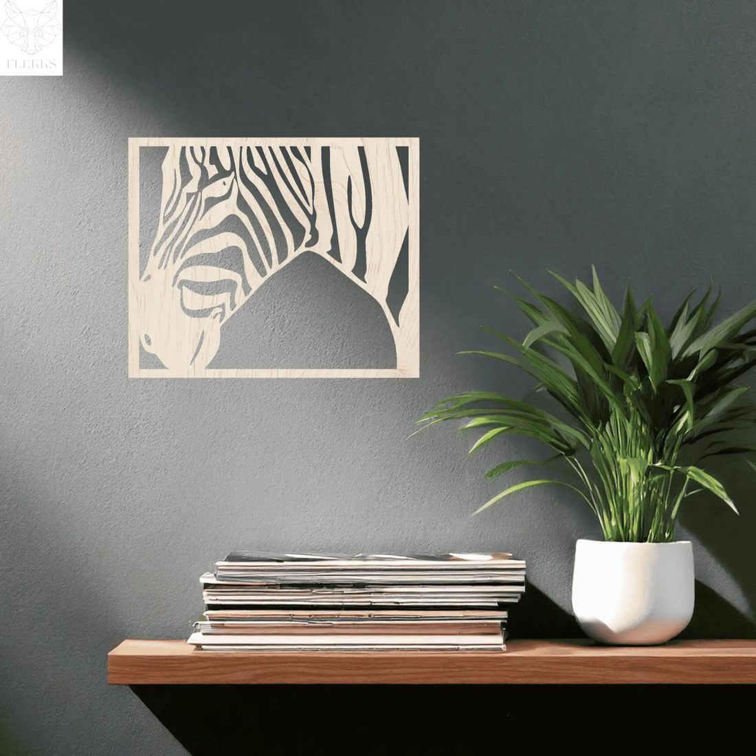 Zebra | Wanddecoratie FLEKKS