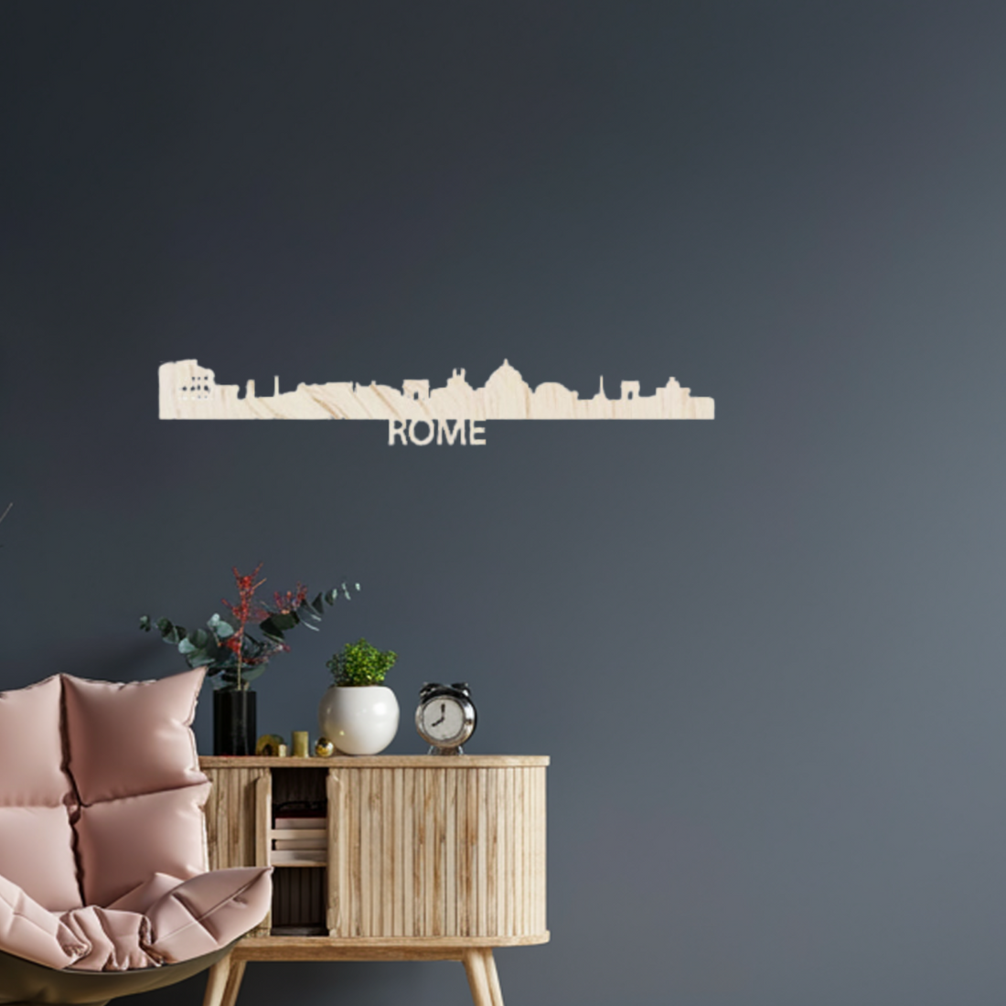 Rome Skyline - Moderne Wanddecoratie | FLEKKS