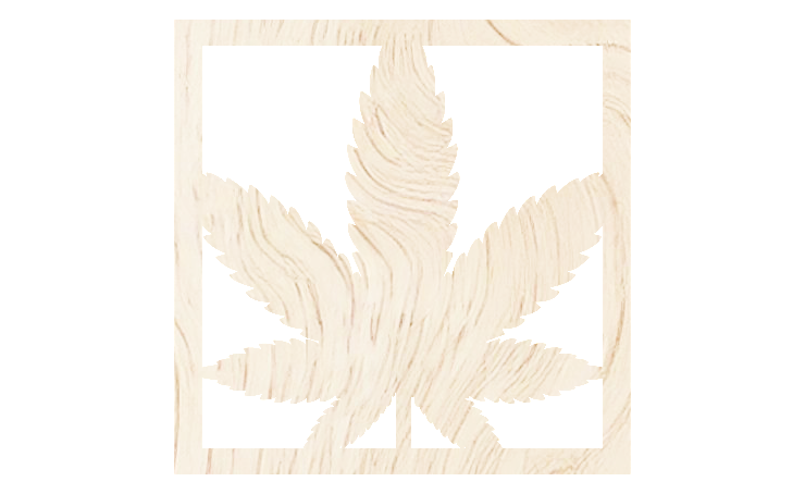 Houten Cannabis Blad Wanddecoratie | FLEKKS